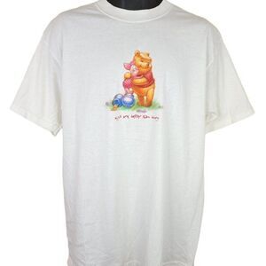 Winnie The Pooh Piglet T Shirt Vintage 90s Hugs Are Better Made In USA Mens S